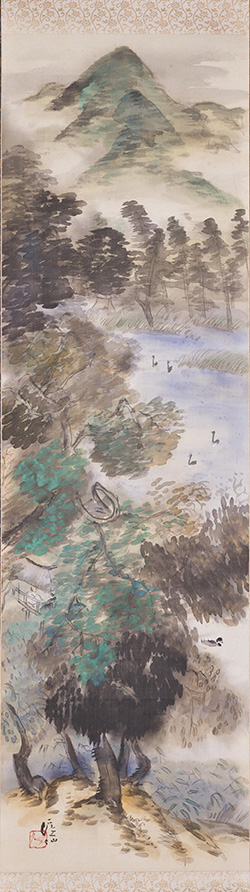 冨田渓仙《広沢渓鳥図》1919年頃