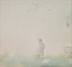 入江波光《朝に遊ぶ子》